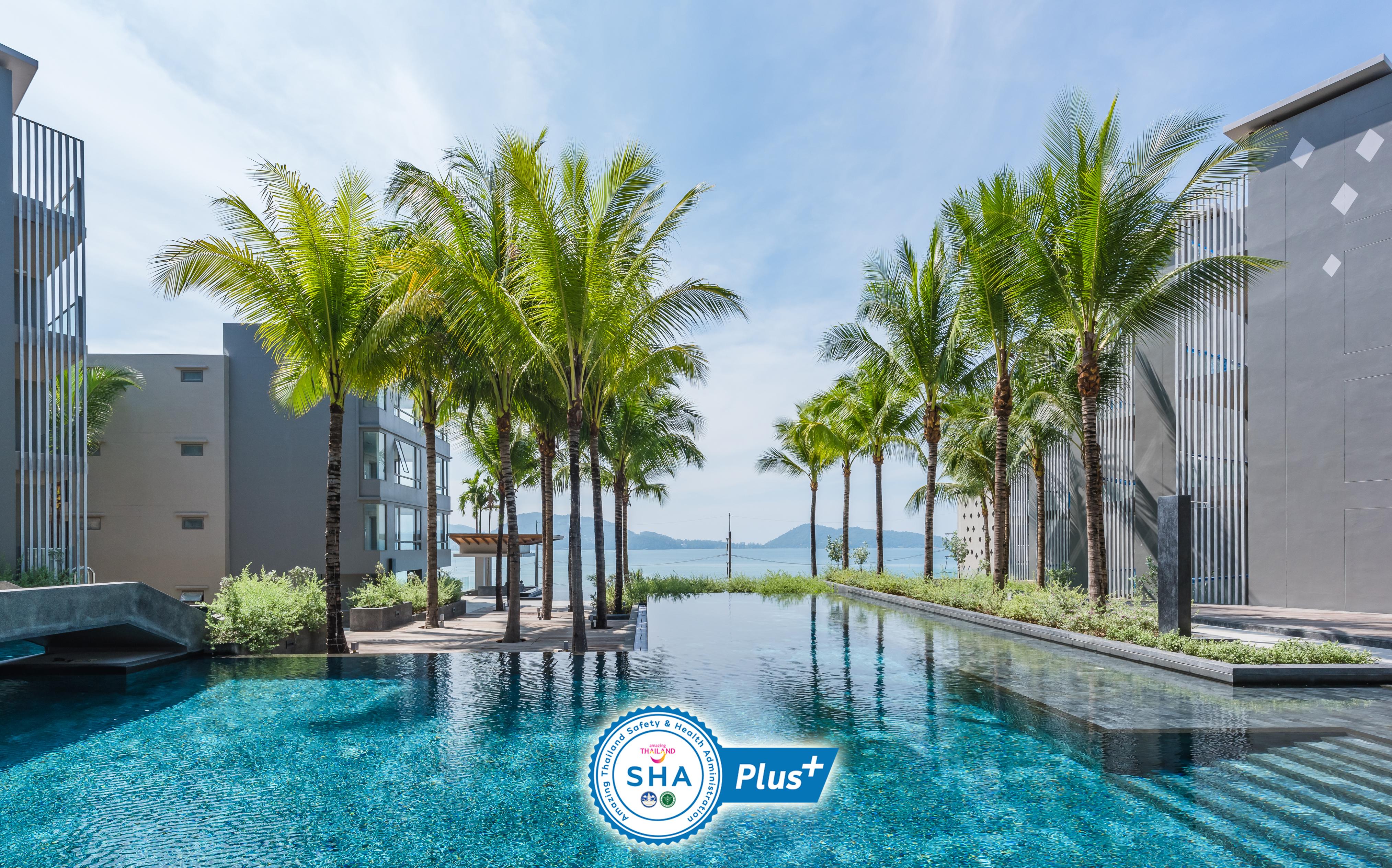 Oceanfront Beach Resort - Sha Extra Plus Patong المظهر الخارجي الصورة The SHA Plus logo