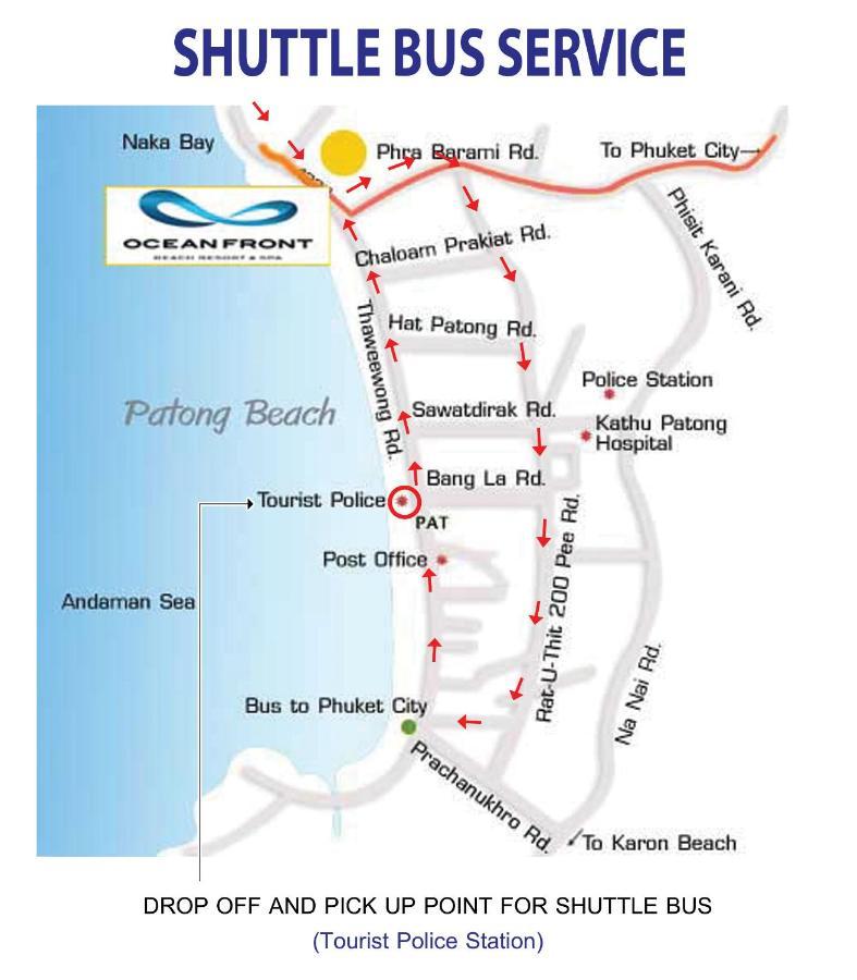 Oceanfront Beach Resort - Sha Extra Plus Patong المظهر الخارجي الصورة Pattaya Beach map